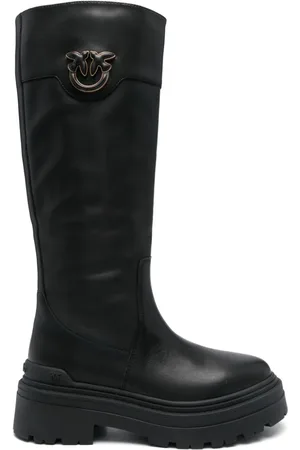Pinko Love Birds-plaque boots