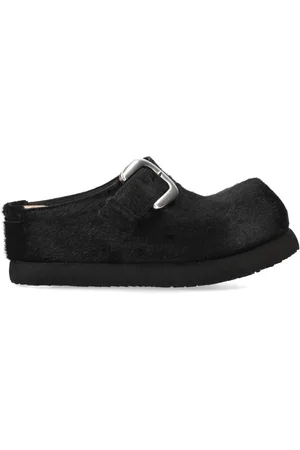 Premiata Buckled calf-hair slippers
