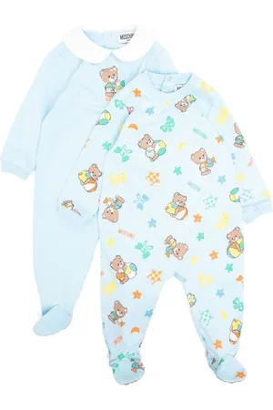 Moschino Teddy bear motif babygrow set