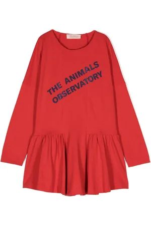 The Animals Observatory Walrus logo-print dress