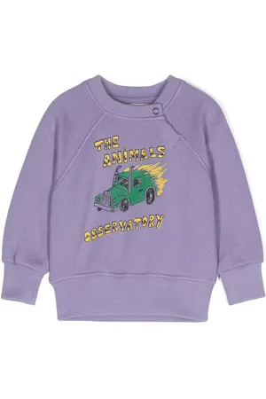 The Animals Observatory Illustration logo-print sweatshirt