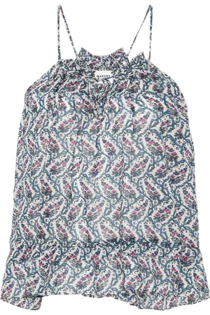 Isabel Marant Fabino floral-print sleeveless blouse