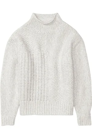 Closed Contrast-stitch wool jumper