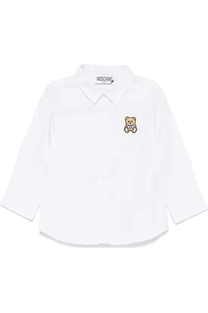 Moschino Teddy Bear-motif cotton shirt
