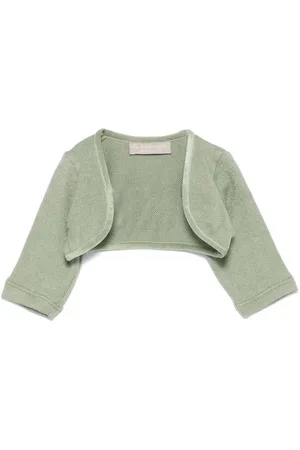 LA STUPENDERIA Velvet-trim cardigan