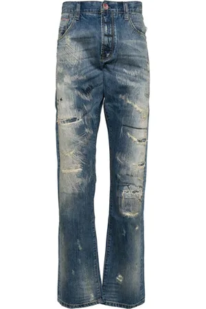 PRIVATE STOCK Whiskering effect jeans