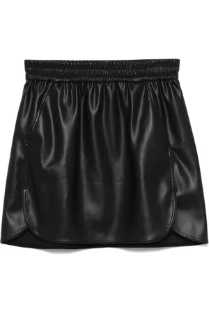 Twin-Set Faux-leather mini skirt