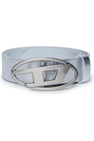 Diesel Logo-plaque leather belt