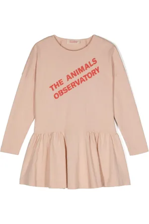 The Animals Observatory Walrus logo-print dress
