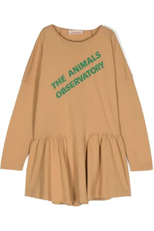 The Animals Observatory Walrus logo-print dress