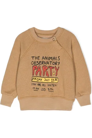The Animals Observatory Slogan-print jersey sweatshirt