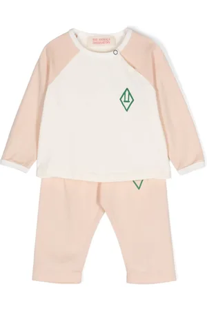 The Animals Observatory Logo-print jersey trouser set (set of two)