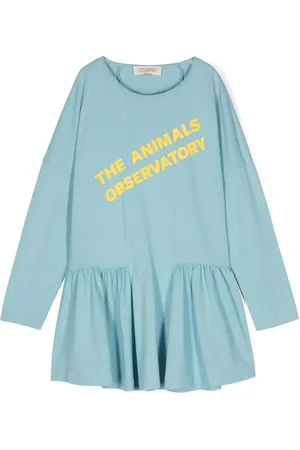 The Animals Observatory Walrus logo-print dress
