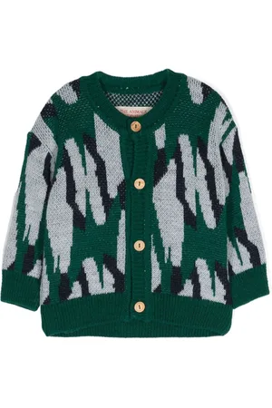 The Animals Observatory Serval jacquard cardigan