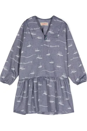 The Animals Observatory Albatross Boats-print dress