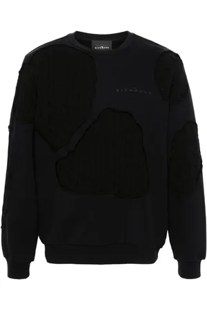 John Richmond Logo-print patchwork sweatshirt