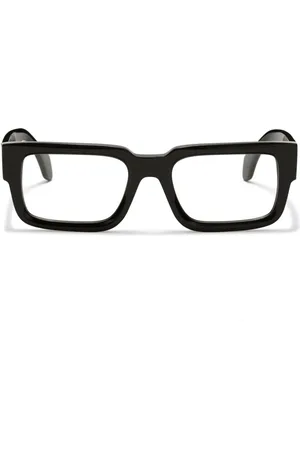 Palm Angels Logo-engraved rectangular-frame glasses