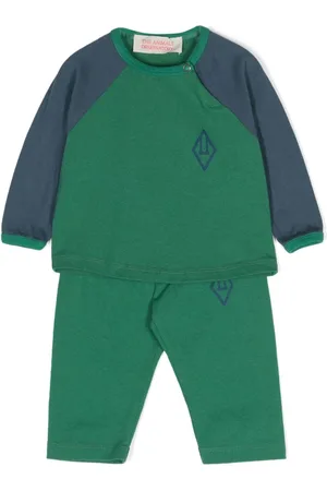 The Animals Observatory Logo-print jersey trouser set (set of two)