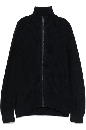 Tommy Hilfiger Ribbed-knit zip-up cardigan