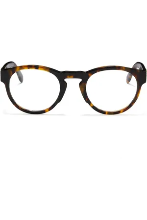 Palm Angels Tortoiseshell round-frame glasses