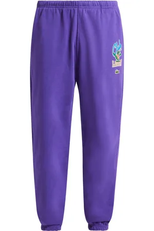 Lacoste Iconic-print cotton track pants