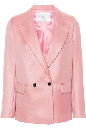 FORTE FORTE Double-breasted striped blazer