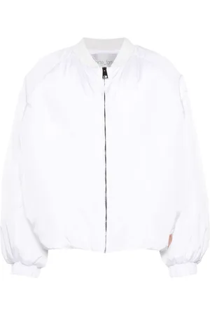 FORTE FORTE Logo-patch padded bomber jacket