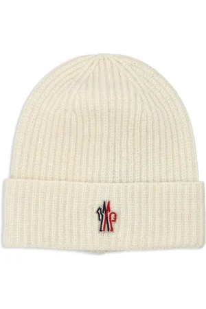 Moncler Logo-patch beanie hat