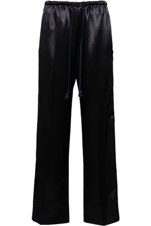 FORTE FORTE Elasticated-waistband satin trousers