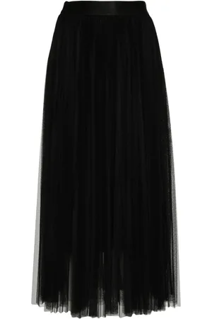 FORTE FORTE Pleated tulle midi skirt