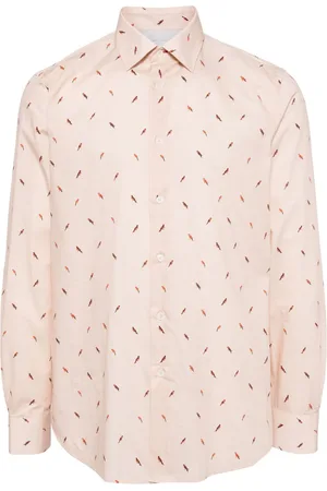 Paul Smith Bird-motif organic cotton shirt