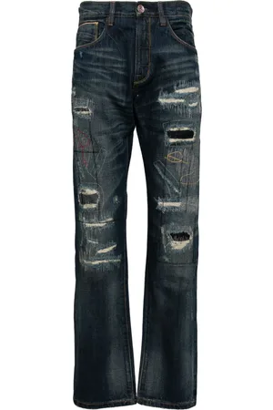 PRIVATE STOCK Whiskering effect jeans
