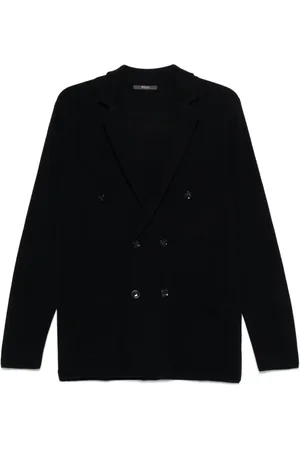 Boggi Milano Piqu??-knit blazer