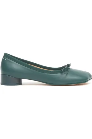 Maison Margiela Anatomic bow-detail leather ballerinas