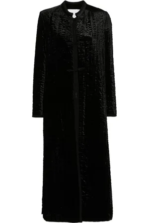 FORTE FORTE Velvet midi coat