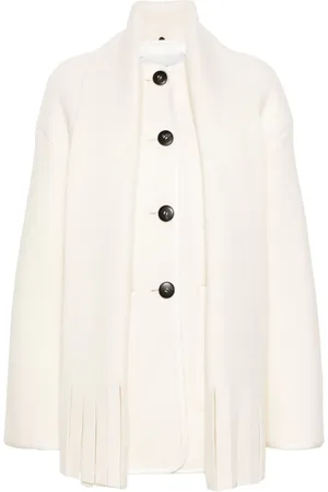 FORTE FORTE Scarf-detail coat