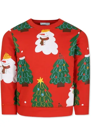 Stella McCartney Christmas-print organic-cotton sweatshirt