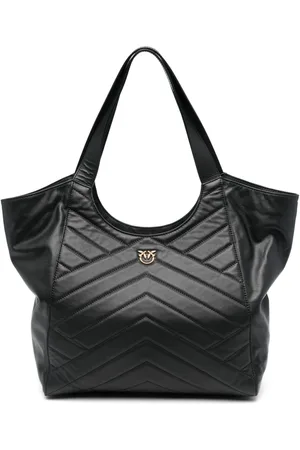 Pinko Chevron-quilted tote bag