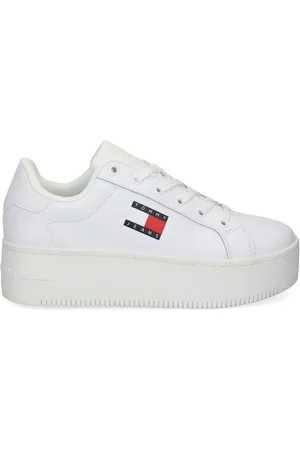 Tommy Hilfiger Leather flatform sneakers