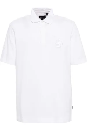 HUGO BOSS Concealed placket polo shirt