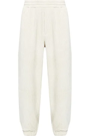 Emporio Armani Ribbed velour track pants