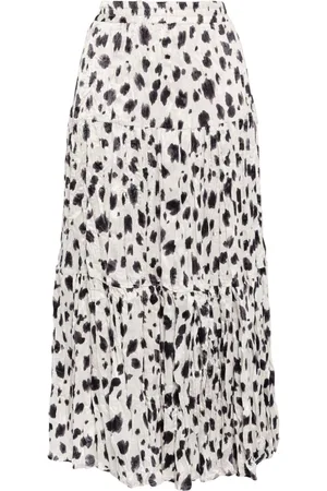 tout a coup Leopard print midi skirt