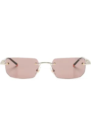 Montblanc Rimless rectangle-frame sunglasses