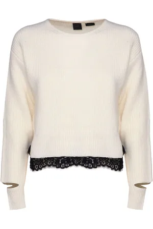 Pinko Lace-trim jumper