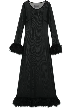 Marine Serre Semi-sheer maxi dress