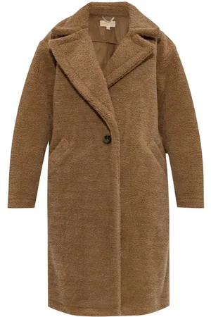 Michael Kors Faux-shearling single-breasted coat