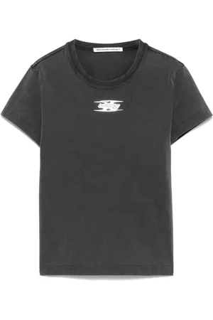 Alexander Wang Puff logo shrunken T-shirt