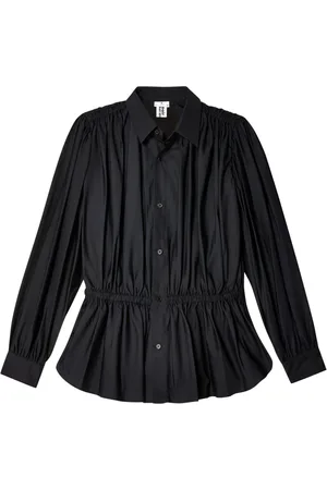 NOIR KEI NINOMIYA Ruched cotton shirt