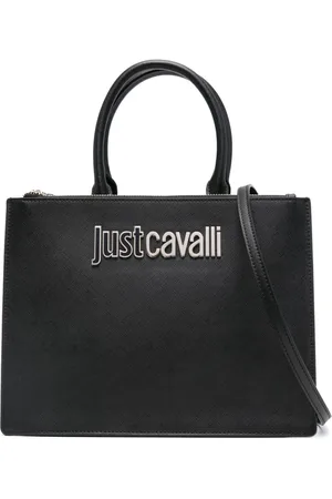 Roberto Cavalli Logo lettering tote bag