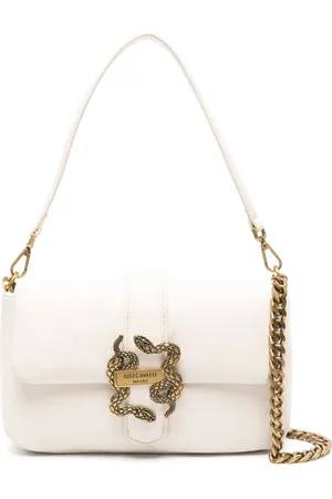 Roberto Cavalli Snake-appliqu?? crossbody bag